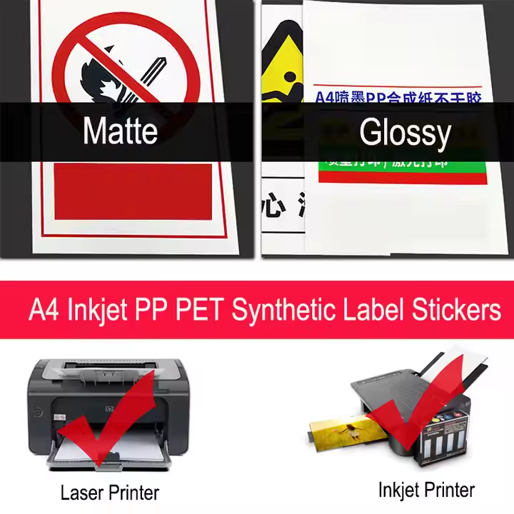 Custom Laser Inkjet Window Stickers 8.5x11'' Form