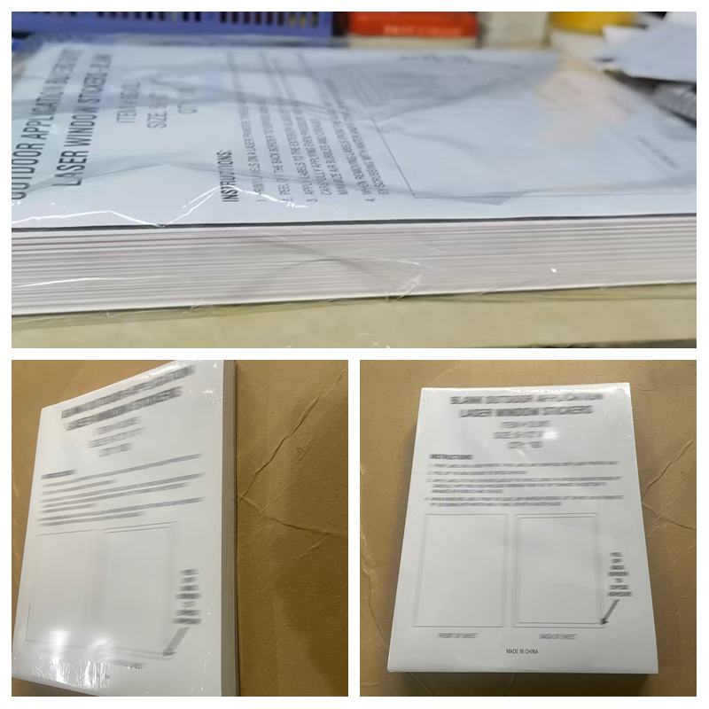 Custom Label Paper Laser Window Sticker 8.5 x 11 Form